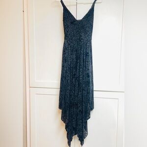 Blackmilk Burned Velvet Spiderweb Handkerchief Dress